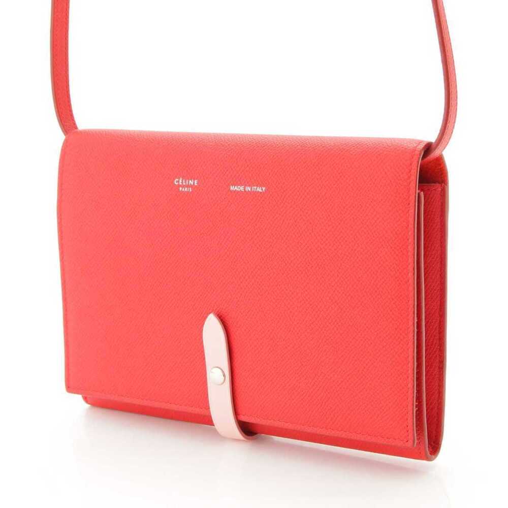 Celine Strap Clutch Leather Bag on Wallet Shoulder